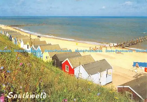 D116390 Southwold. Der Strand. J. Lachs