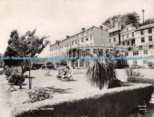 D111190 Salcombe. Salcombe Hotel. Serie Frith. Molland. 1960