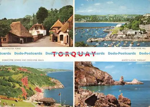 D114210 Torquay. Cockington Forge. Jarrold. RP. Multi View. 1967