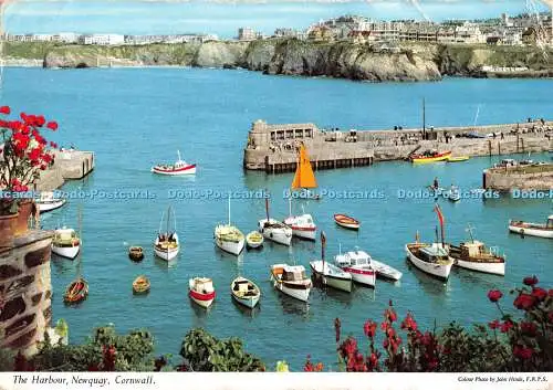 D114212 Cornwall. Der Hafen. Newquay. John Hinde