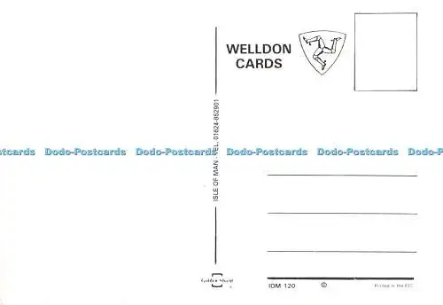 D116420 Isle of Man. Welldon Karten. Multi View
