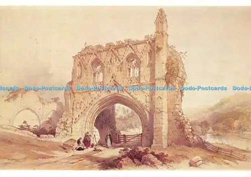 D116446 Yorkshire. Kirkham Priory. H. M. S. O. Hindson Print Group. Die Treuhänder