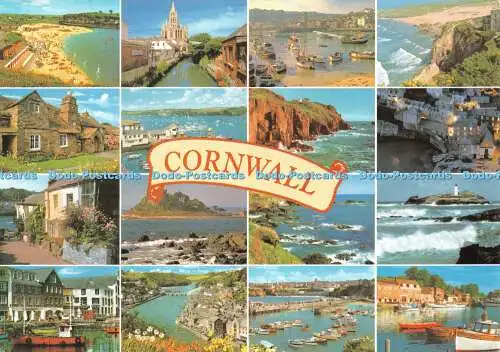 D114258 Cornwall. John Hinde. Multi View