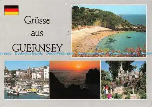 D114260 Grusse aus Guernsey. Burbridge. John Hinde. Multi View