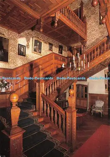 D14955 Cumbria. Rinde in Cartmel. Holker Hall. Die Treppe. Richter. C 9026 X