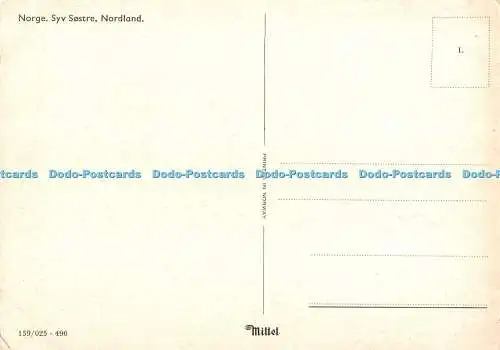 D109829 Norge. Syv Sostre. Nordland. Mittet