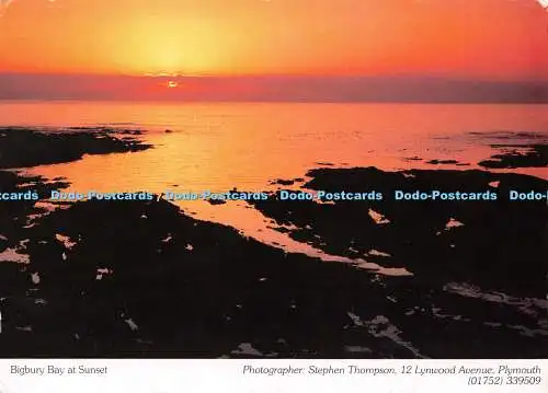 D111300 Bigbury Bay bei Sonnenuntergang. Lukas Hospiz. Richter. Stephen Thompson. 2000