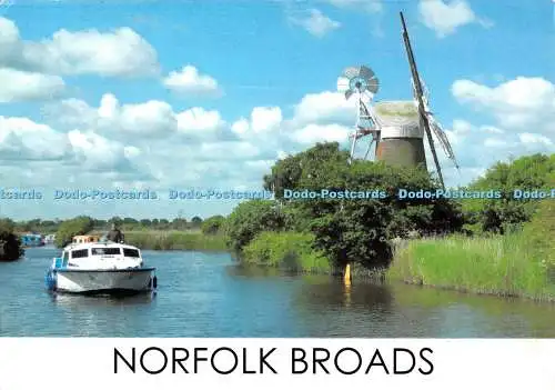 D113022 Norfolk Broads. Postkarte