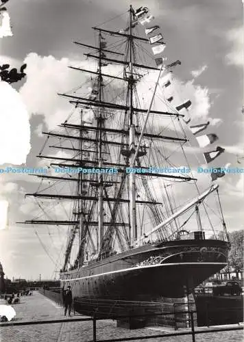 D114396 The Cutty Sark. Overall angezogen. Topische Presse. Pitkin Bild Postwagen