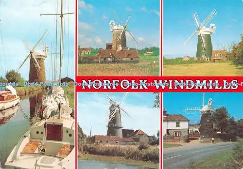 D116593 Norfolk Windmühlen. Horsey. J. Salmon. Multi View