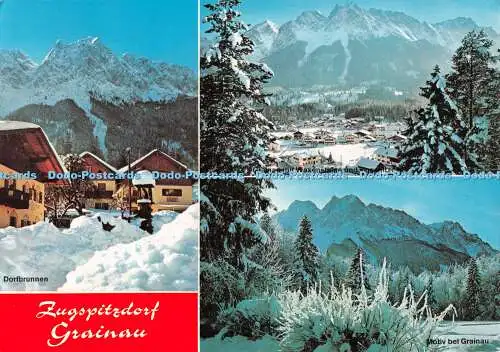 D116594 Zugspitzdorf Grainau. Dorfbrunnen. Bucheler. Nr. 1237. Multi View