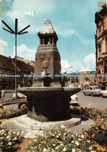 D114415 Stk. Zsolnay Brunnen. Kepzomuveszeti Alap Kiadovallalata. Bakonyi Bela