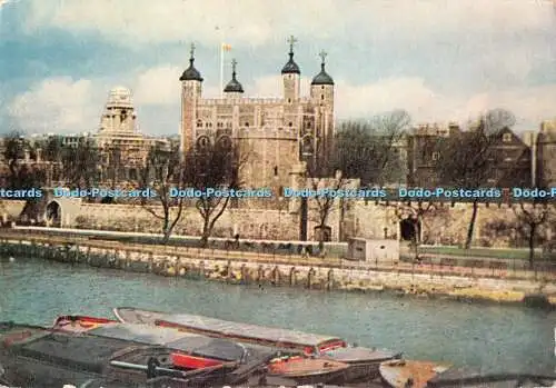 D113096 The Tower of London. A. V. Fry. Postkarte