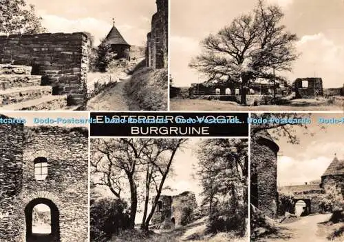 D116621 Elsterberg. Vogtl. Burgruine. Veb Bild und Heimat. Stohr. Greiz. Multi V