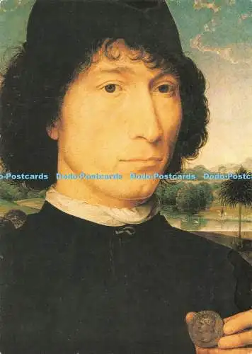 D114442 Antwerpen. Museum Van Schöne Kunsten. Porträt eines Italieners. Hans Memling