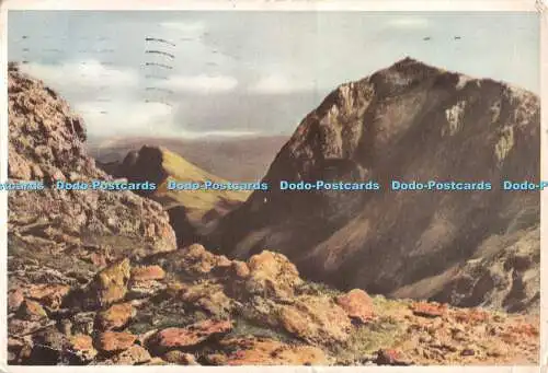 D116661 Snowdon. Richter. C. 14. Postkarte. 1958