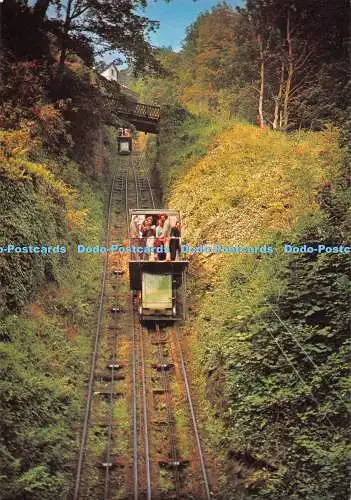 D114475 Devon. The Cliff Railway. J. Arthur Dixon