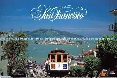 D111482 San Francisco. Eine Seilbahn erklimmt den steilen Hyde Street Hill. Smith Nove