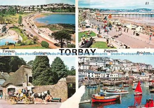 D116732 Torbay. Torquay. Neill Metcalfe. Europa Karten. Multi View