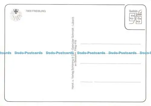 D116749 Freiburg bei Nacht. Herst. u. Verlag Schoning. Gebrüder Schmidt. Multi V