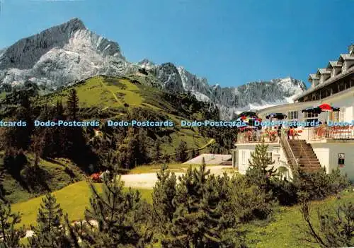 D116750 Garmisch Partenkirchen. Oberbayern. Ausflugsziel Kreuzeckhaus. Huber