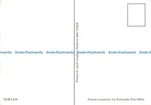 D116769 Veryan. Federkielgrafik. Postamt Portscatho