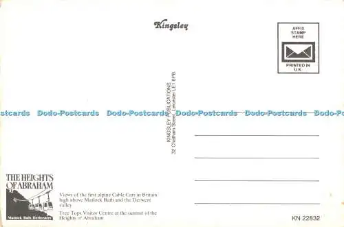 D114581 Höhen Abrahams. Matlock Badewanne. Derbyshire. Blick auf das erste Alpenkabel