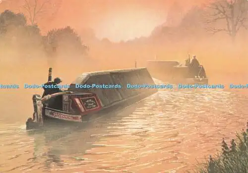 D111560 Grand Union Canal. Herbstlicher Sonnenaufgang. J. Lachs