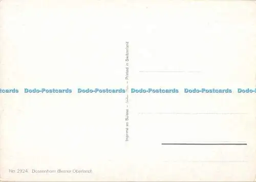 D113274 Dossenhorn. Berner Oberland. Stehli. Nr. 2924