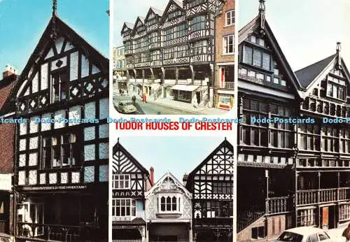 D114598 Tudor Houses of Chester. Dennis. Multi View