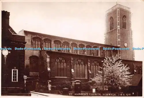 D114611 St. Andrews Church. Norwich. J. und S. 1619