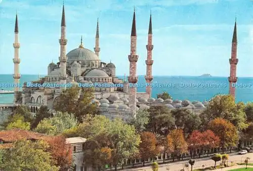 D113320 Türkei. Istanbul. Die Blaue Moschee. Farbe Keskin