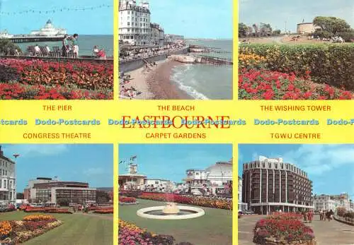 D116825 Eastbourne. Der Strand. Colourmaster. Multi View