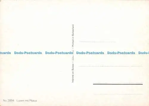 D113331 Luzern mit Pilatus. Stehli. Nr. 2894