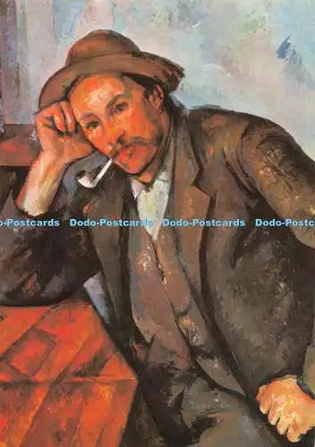 D111641 Räuchermann. An Ellenbogen gelehnt. Paul Cezanne