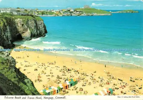 D114671 Tolcarne Beach und Towan Head. Newquay. Cornwall. E. Ludwig. Hinde. 1976