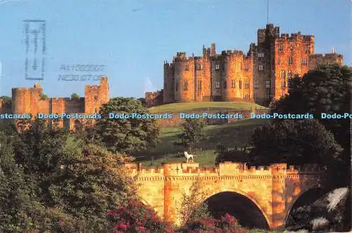 D113439 Alnwick Castle. Herzog von Northumberland. Alnwick Castle. Kornblume