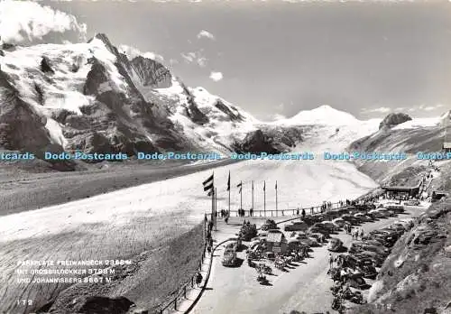 D114779 Parkplatz Freiwandeck mit Großglockner und Johannisberg. 172. H. Tollin