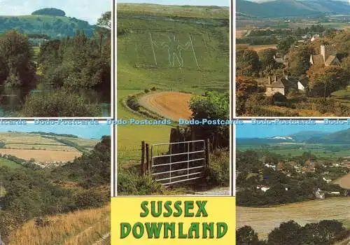 D113464 Sussex Downland. J. Salmon. Multi View