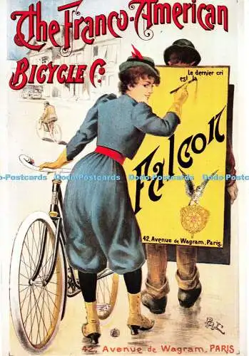 D118335 The Franco American Bicycle. Affiche Poster. Fernando Hazan