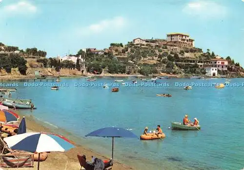 D113509 Porto S.Stefano. Bucht von Pozzarello und Filippo II Hotel. Kodak Ektachro