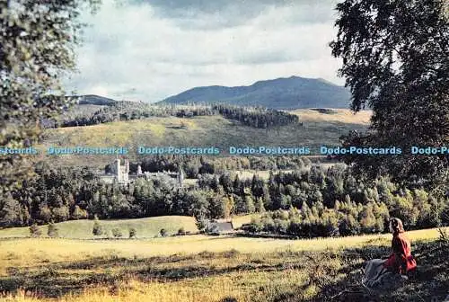 D117102 Balmoral Castle von der Tomintoul Road. Aberdeenshire. Dixon. 3764