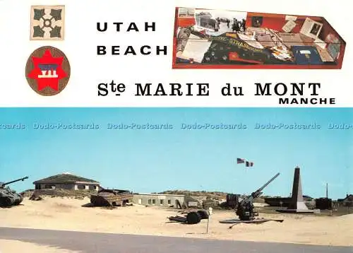 D117125 Utah Beach. Ste Marie du Mont Manche. Debarquement Americain 1944. 4.I