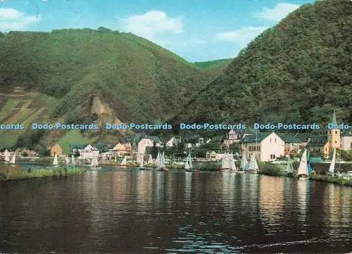 D113662 Brodenbach. Mosel. Yacht und Bootshafen. W. Scharbach