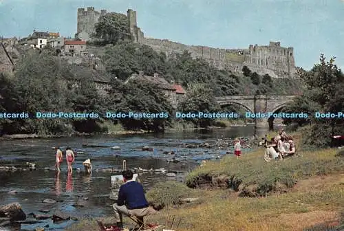 D118532 River Swale bei Richmond. Yorkshire. Dixon