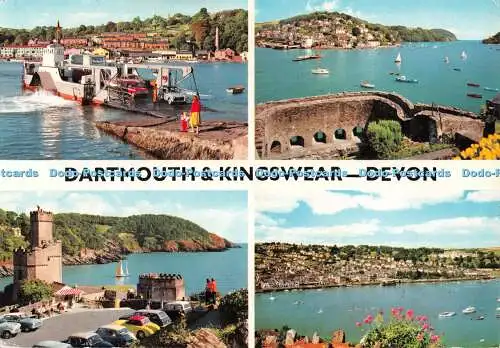 D117197 Dartmouth und Kingswear. Devon. Hinde. Multi View