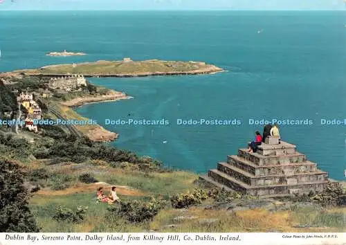 D118552 Dublin Bay. Sorrento Point. Dalkey Island von Killiney Hill. Co. Dublin