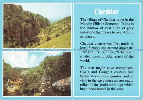 D115013 Cheddar. Cheddar Gorge. Cheddar Village. J. Arthur Dixon. Multi View. 19