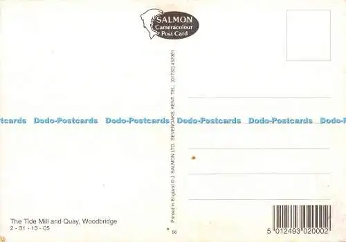 D115020 Woodbridge. Die Gezeitenmühle und der Kai. J. Salmon. Kamerafarbe