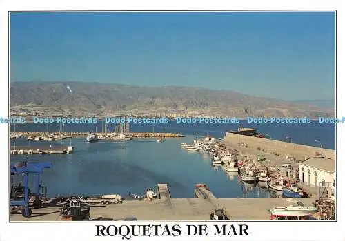 D113710 Roquetas de Mar. Puerto de Roquetas de Mar. Aguadulce al fondo. Emilio T